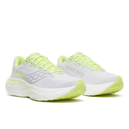Saucony Women's Ride 19 Trainers - White/Tart