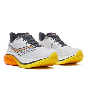 Saucony Men's Endorphin Speed 5 Trainers - White/Fuego - Size UK 8.5