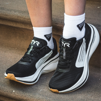 TYR Women's Running Shoes Mavrick V1 - White/Black Gum - UK 7 Image 6