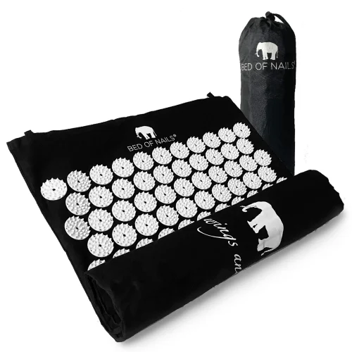 Bed of Nails Acupressure Travel Mat - Black