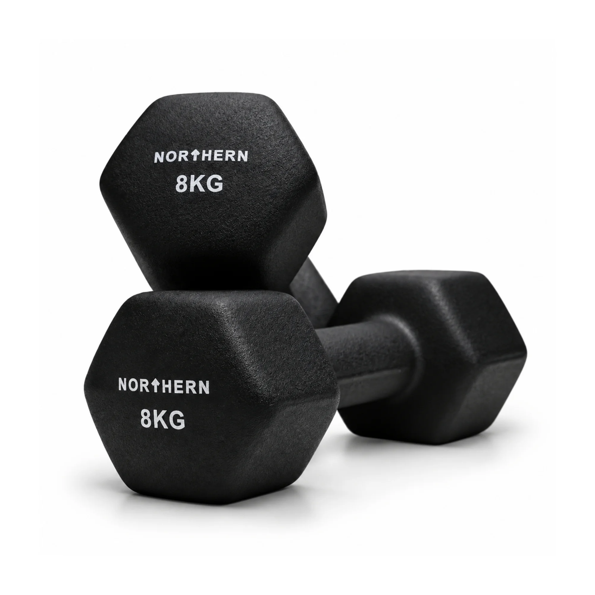 Northern Neoprene Hex Dumbbells - 8kg Image 1