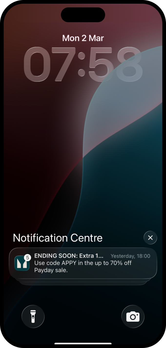 mobile phone notifications