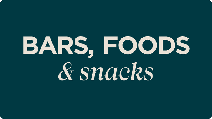 Shop bars, drinks & snacks