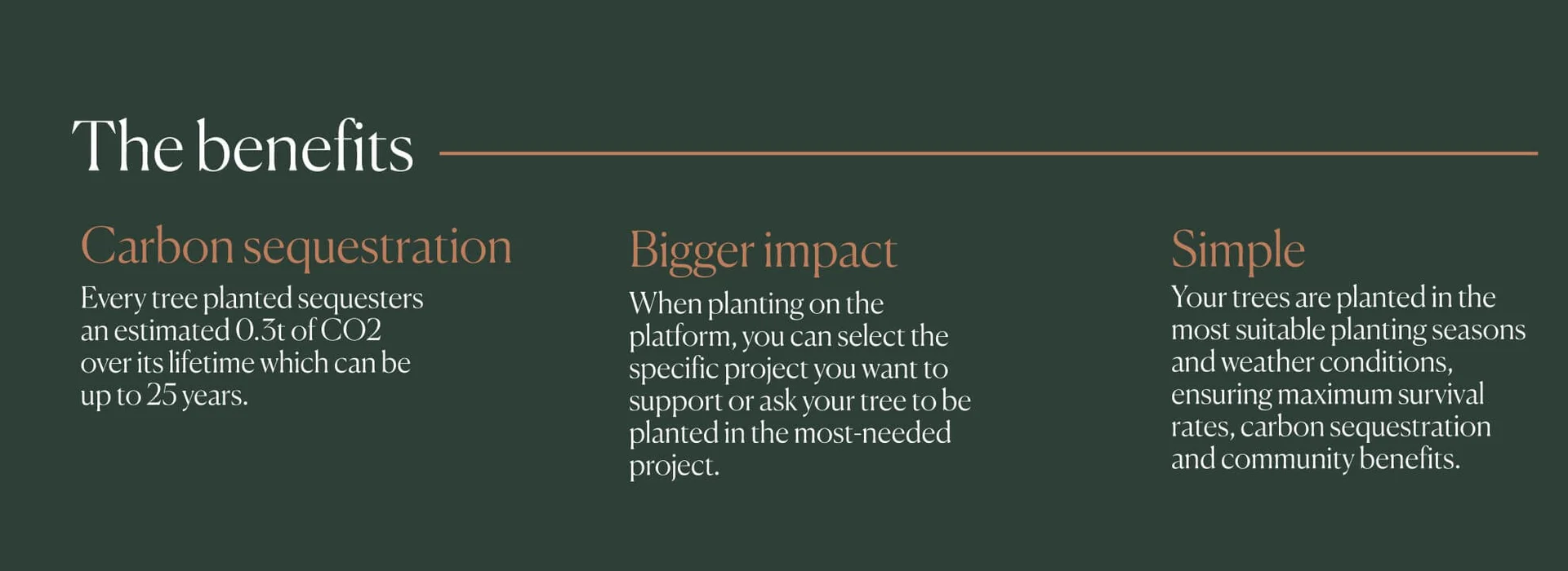 Introducing More Trees THG - benefits