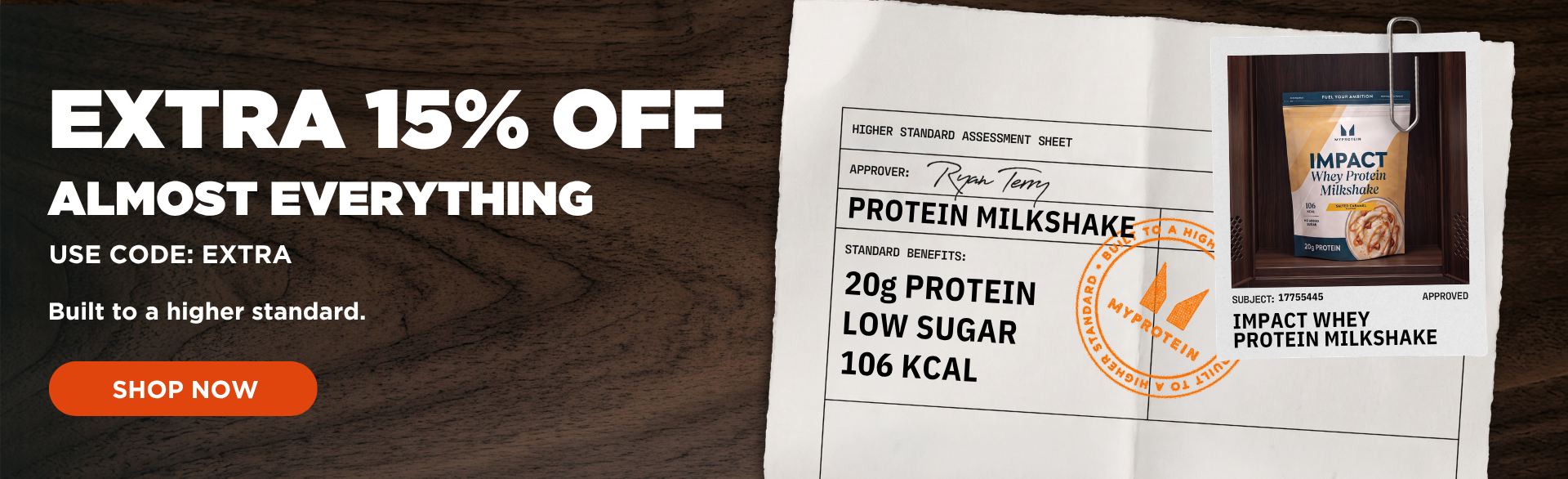 Extra 15% off using code EXTRA at basket