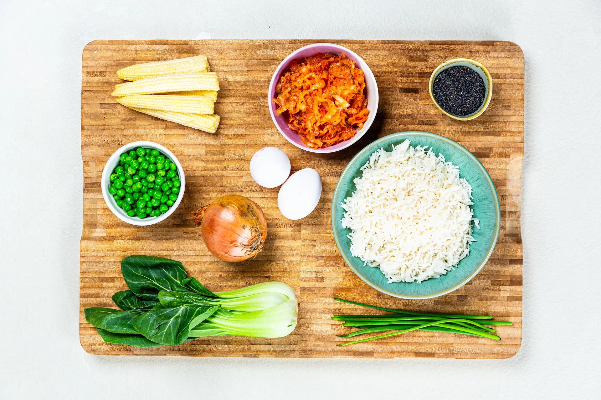 Kimchi Fried Rice ingredients