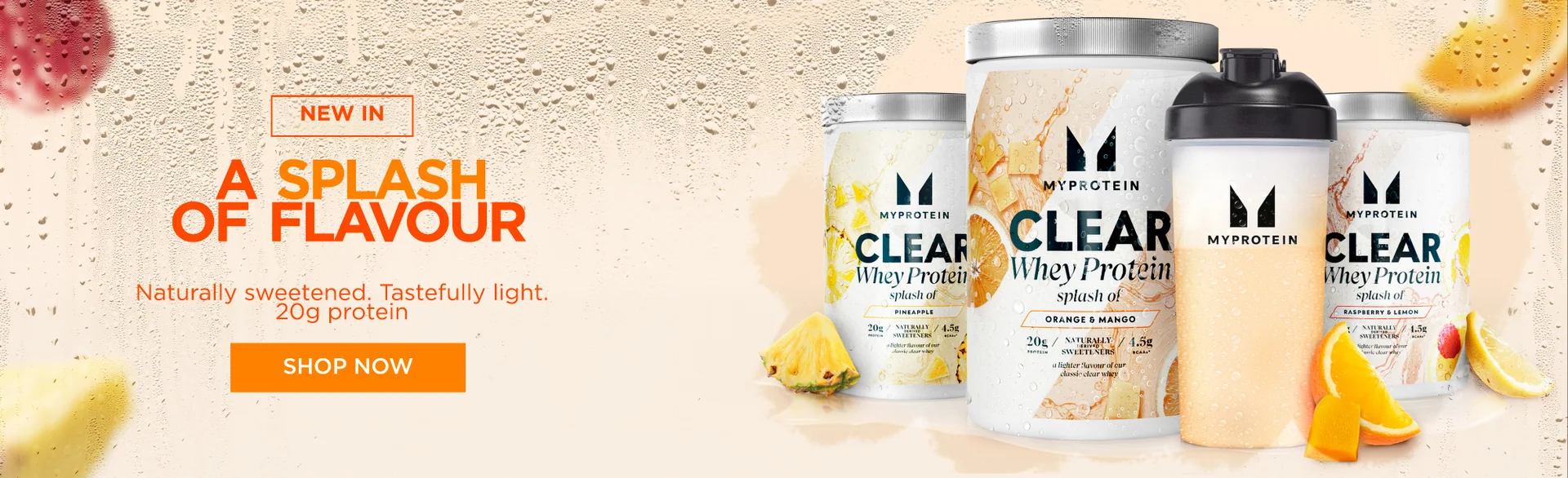 Discover the entire clear protein range