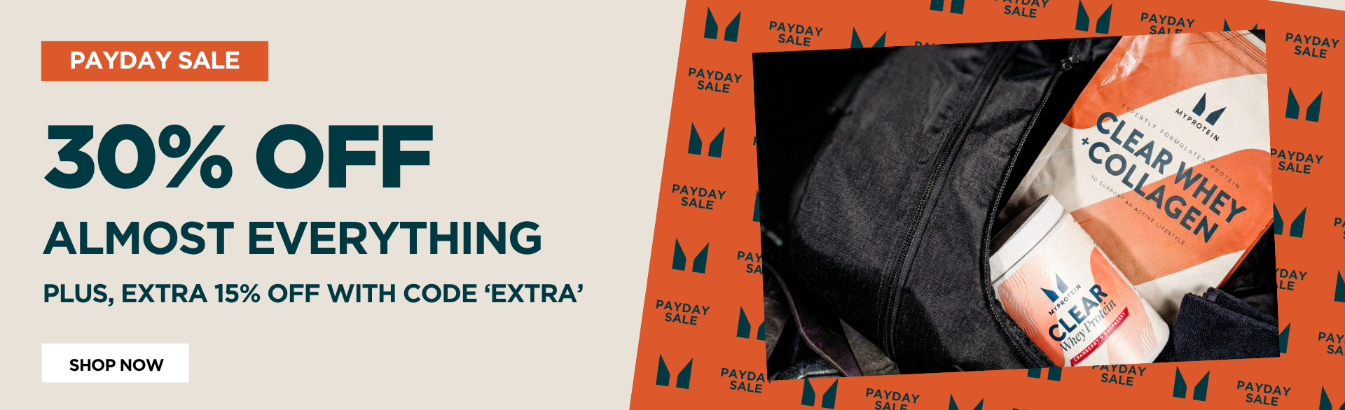 Extra 15% off using code EXTRA at basket