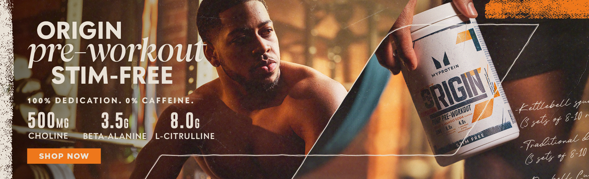 Origin pre workout stim free